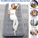 QDH Mattress Inflatable Flocked Surface Travel Sleeping Pad Air Bed For Outdoor Camping Tent Guest TravellingNavy Blue_desvips.com