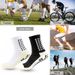 Men's Mid‑Calf Sports Socks With Silicone Anti‑Slip Dots, Adult Sweat‑Wicking Terry Bottom Training Football Socks_desvips.com