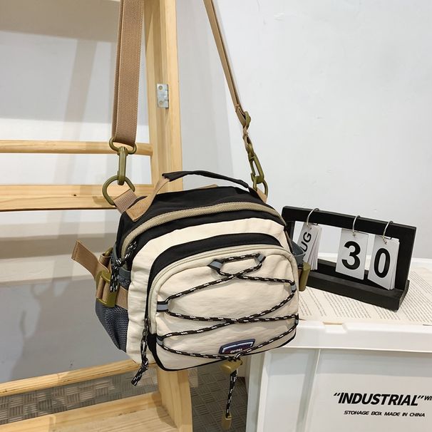 Nylon Small Crossbody Sling Bag, Lightweight Casual Shoulder Daypack For Outdoor Travel Daily Use_desvips.com