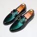 Classic Vintage Stylish Fashion Patchwork Chain Party Wedding Loafers Moccasins Men Casual Leather Shoes Mens Light_desvips.com