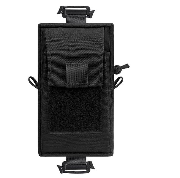 Outdoor Hiking Backpack Shoulder Strap Phone Pouch Multifunctional Mobile Holder Trekking Expansion Storage Bag_desvips.com