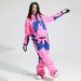 2425 One-Piece Ski Suit Set Women Men, Professional Waterproof Warm Top Pants For Snowboarding And Skiing_desvips.com