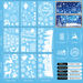 Christmas Stickers Christmas House Decals White Christmas Snowflake Mall Window Glass Decoration Stickers_desvips.com