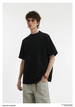 280g Heavy Cotton Crew Neck Black And White Solid Color Short Sleeve Men's And Women's T-shirt Couple Base Shirt_desvips.com