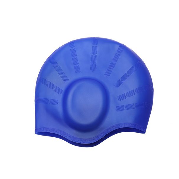 Silicone Waterproof Swimming Caps Men's And Women's Ear Protective Swimming Caps_desvips.com