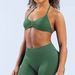PeakGo Cross-Border Seamless Yoga Halter Vest Shaping Tight Fitness Bra Shorts Set Wholesale_desvips.com