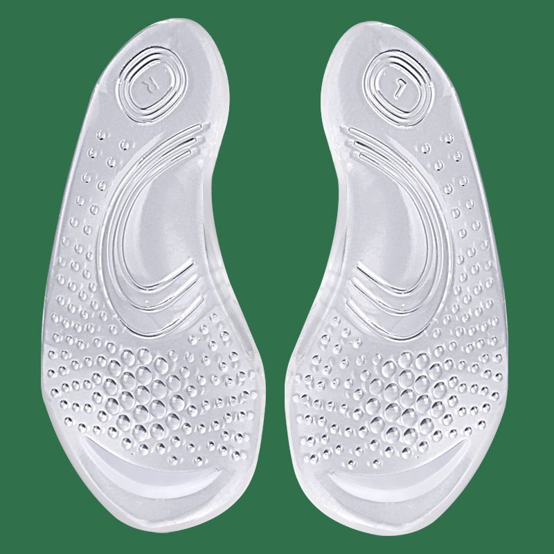 Suitable For All Seasons Arch Support For Men And Women, Particle Anti-Slip Shock Absorption Soft Sole Flat Feet Half Insoles_desvips.com