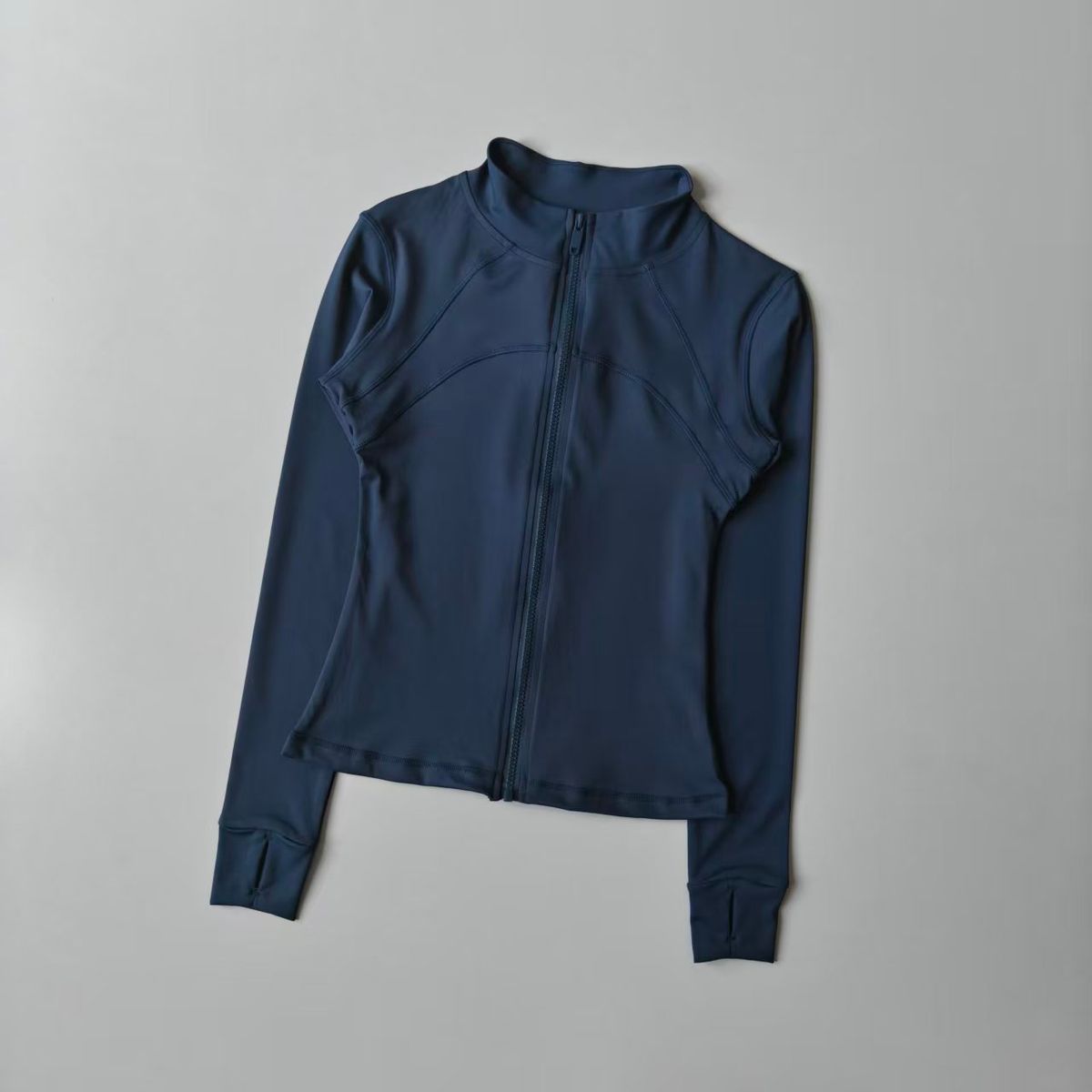 Yoga Women's High-end Standing Collar Long Sleeved Sports Jacket Training Fitness Top Windproof Running Suit_desvips.com