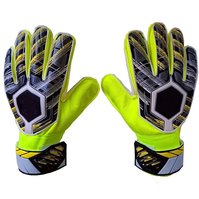 Professional Football Goalkeeper Gloves For Kids & Teens - Non-Slip Latex Finger Protection, Unisex PU Training Gloves For Youth Soccer Matches_desvips.com