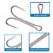 Lure Bait Lure Hook Carbon Steel Chicken Claw Hook Two Hooks Anti Hanging Bottom Frog Hook 50 Pieces/bag Fishing Gear Accessories Hook_desvips.com