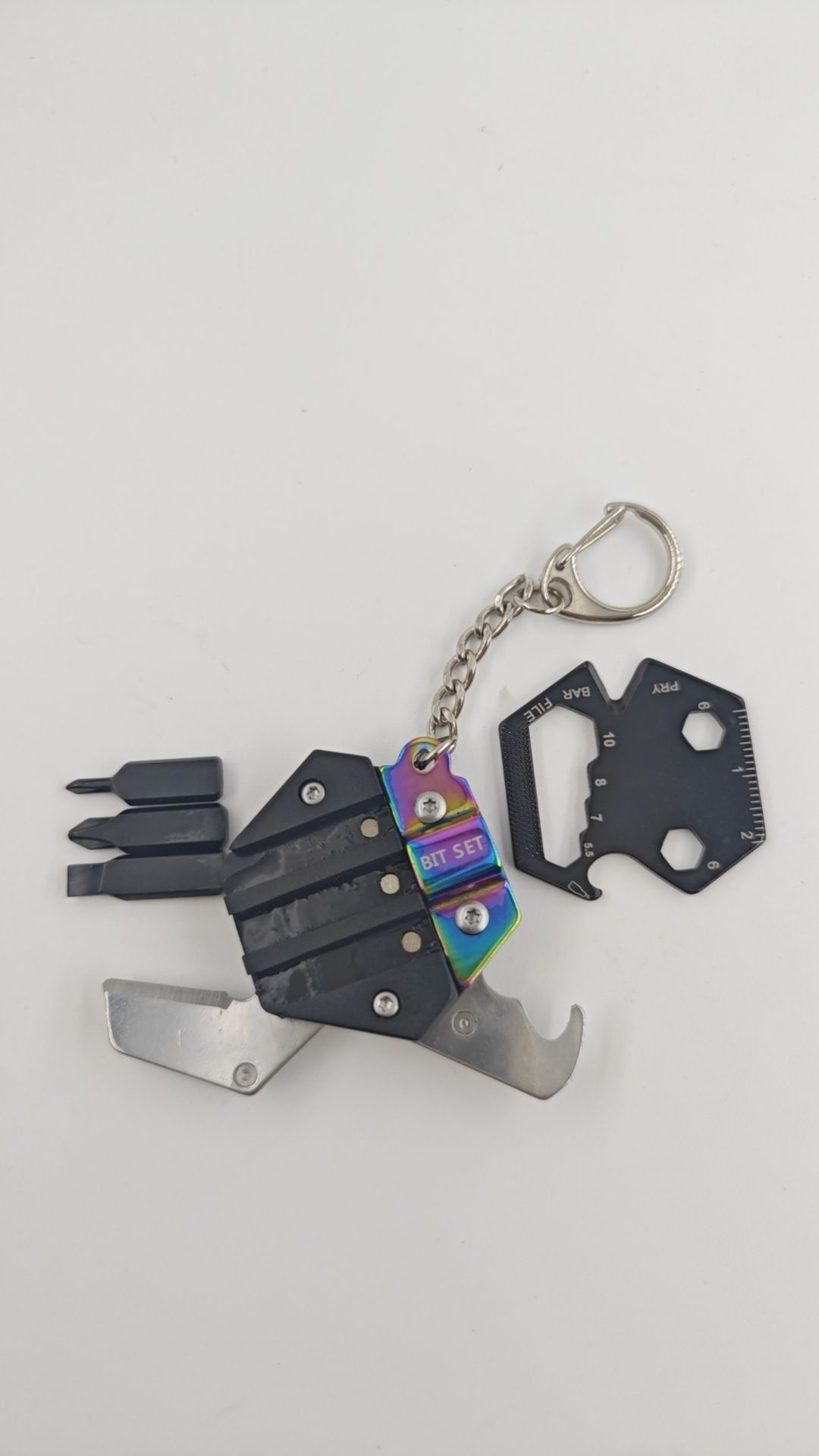 EDC Mini Screwdriver Folding Knife Wrench Portable Tool Keychain Multifunctional Outdoor Combination_desvips.com