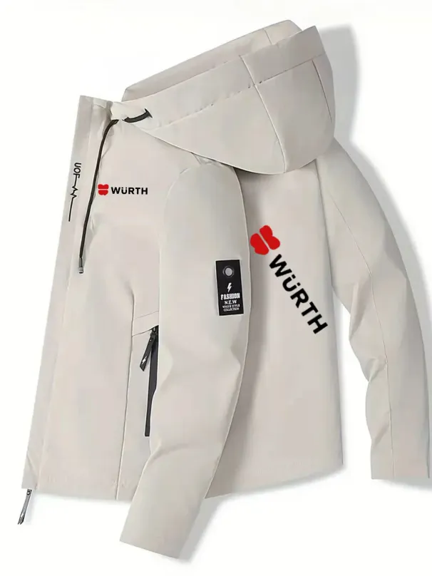 Men's 2025 High-Quality Windproof Hooded Jacket Athletic Sports Coat Outdoor Training Running Top Casual Streetwear_desvips.com