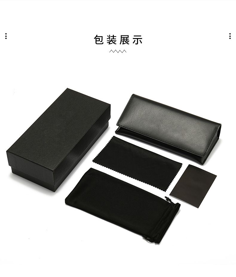 Leather Packaging Gray Sunglasses Box, Handmade Glasses Box_desvips.com