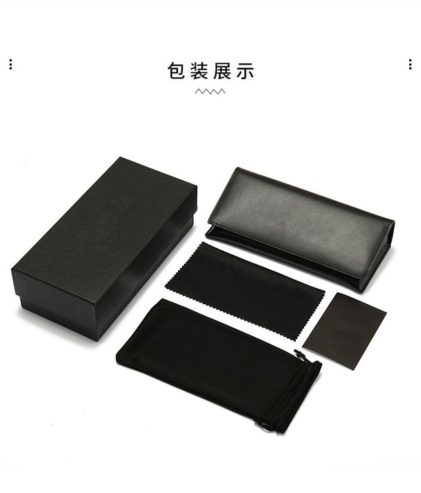 Leather Packaging Gray Sunglasses Box, Handmade Glasses Box_desvips.com
