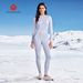 Women's Winter Thermal Base Layer Set - Seamless Yoga Outfit For Skiing & Outdoor Sports (Lavender Purple, S/M/L)_desvips.com