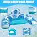 Pvc Inflatable Lounge Chair Water Floating Chair Adult Floating Bed Water Bed Single Floating Row Swimming Pool Swimming Lounge Chair_desvips.com