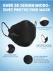 Borje KN95 Face Masks For Adults 50 Pack, 5-Ply Black Disposable Face Mask Against PM 2.5 Smoke & Dust, Filtration Efficiency 95%_desvips.com