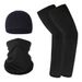 Summer Sun Protection Ice Silk Sleeves Outdoor Versatile Magic Headscarf Sports Cycling Cap Milk Silk Combination Three Piece Set_desvips.com