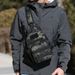 Men's Outdoor Chest Pack – Durable Nylon Sling Bag For Cycling & Hiking | Adjustable Shoulder Strap (Black/Brown/CP/Black Scorpion)_desvips.com