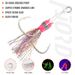 FJORD 2pcs/bag Assist Hook Jig Barbed UV Point Glow Pike High Carbon Steel Fishing Hook Sea Winter Ice Fishing Accessories_desvips.com