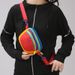 Fashion Dopamine Color-Block Waist Unisex Outdoor Sports Hiking Portable Waterproof Nylon Crossbody Chest Bag_desvips.com