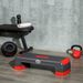 Step Fitness Per Aerobica Regolabile Su 3 Altezze 10-15-20 Cm In Plastica, Nero E Rosso_desvips.com