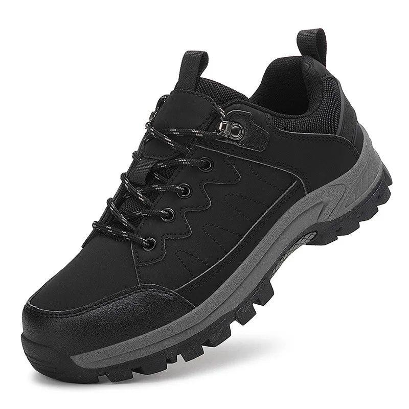 Large Size Outdoor Climbing Anti-Slip Leather Surface Waterproof Sports Casual Travel Men's Shoes Rubber Insole_desvips.com