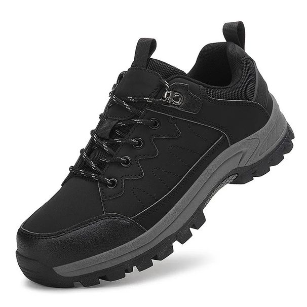 Large Size Outdoor Climbing Anti-Slip Leather Surface Waterproof Sports Casual Travel Men's Shoes Rubber Insole_desvips.com