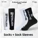 TC Long Nylon Soccer Socks And Sock Liners Combination Sweat Wicking Odor Resistant Dot Coated Non Slip_desvips.com