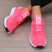 Women's Mesh Lightweight Soft Sole Jogging Strap Breathable Fashion Sports Walking Casual Tennis Flat Shoes For Men_desvips.com