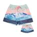 American-style Summer Sports For Men, Sublimated Print, Mesh, Breathable, Quick-drying, Basketball Beach Quarter-length_desvips.com