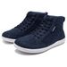 HOBIBEAR Mid-Top Barefoot Unisex Wide Toe Box Canvas Sneakes Zero Drop Lace Up Outdoor Walking Shoes_desvips.com