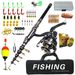 Rod Combo Fishing Gear Set Long Distance Casting Lure Haiku Fishing Rod Wheel Full Set Of Soft Bait Minnow Hook Line_desvips.com