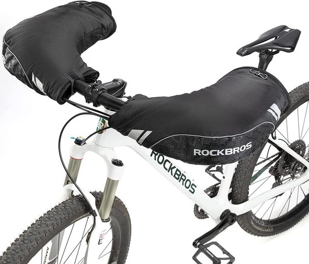 ROCKBROS Winter Bike Handlebar Covers MTB Motorbike Windproof_desvips.com