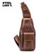 Men's Genuine Leather Chest Bag, Retro Sling Crossbody Shoulder Bag Large Capacity For Daily Travel_desvips.com