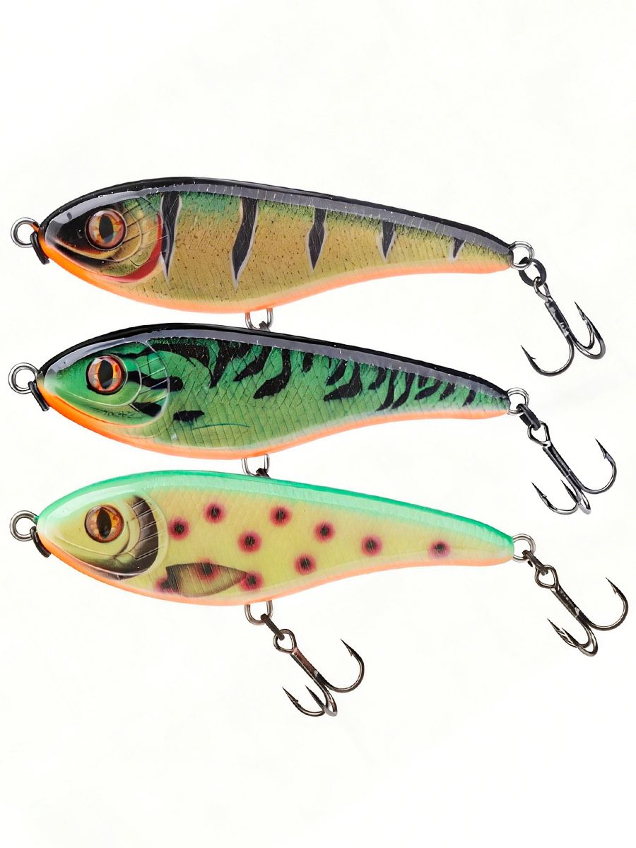 TREHOOK 3pcs 90mm 21g Sinking Jerkbait Slider Glider Lipless Hard Swimbait Fishing Lure For Pike Musky Bass Pesca_desvips.com