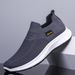 Men Walking Knit Mesh Breathable Lightweight Sneakers Slip-on Mens Casual Shoes Fashion Comfort_desvips.com
