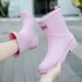 Waterproonkle Water Rubber Boots Woman Female Comfort Work Garden Galoshes Rain Shoes Sapato Chuva 240606 P_desvips.com