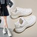 Autumn Women's Canvas Sneakers - Style Breathable Casual | Streetwear White Shoes P805_desvips.com