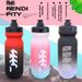Outdoor Sports Bottle Bicycle Cycling Cup Road Mountain Bike Hiking Portable Squeeze Gradient Color Water Bag_desvips.com