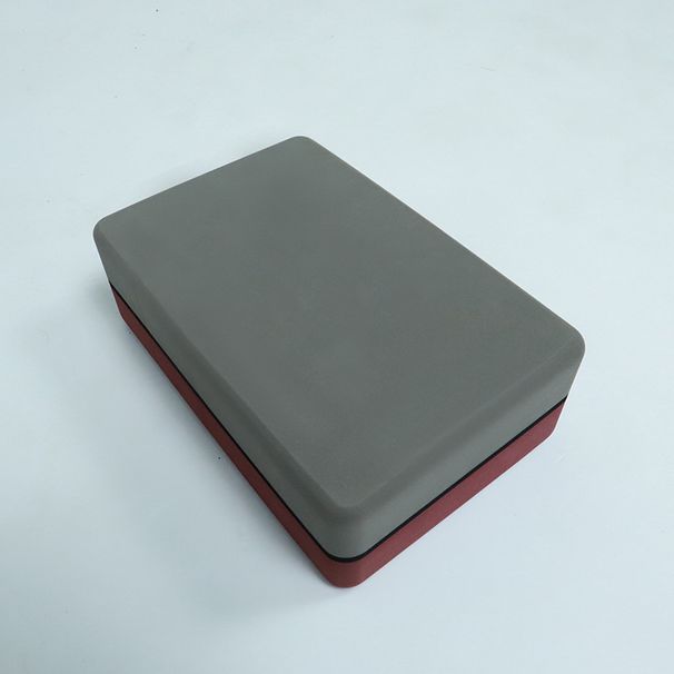 Factory Wholesale EVA Women's Maroon Two-tone Gym Leg Press Assistance Tool Yoga Room Fitness Block_desvips.com