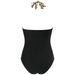 New Style Large Bust Swimsuit Swimwear Women Deep V Backless Slim Tie Halter Sexy Bikini_desvips.com