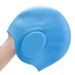 Oversized Long Hair Special Comfortable Silicone Ear Protection Adult Big Head Swimming Cap_desvips.com