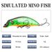 Lure Bait Simulation Hard Bait Ten Color Colorful Wave Climbing Bait 8.1cm7g Ring Bead Three Hooks Up White Stripe Bait_desvips.com
