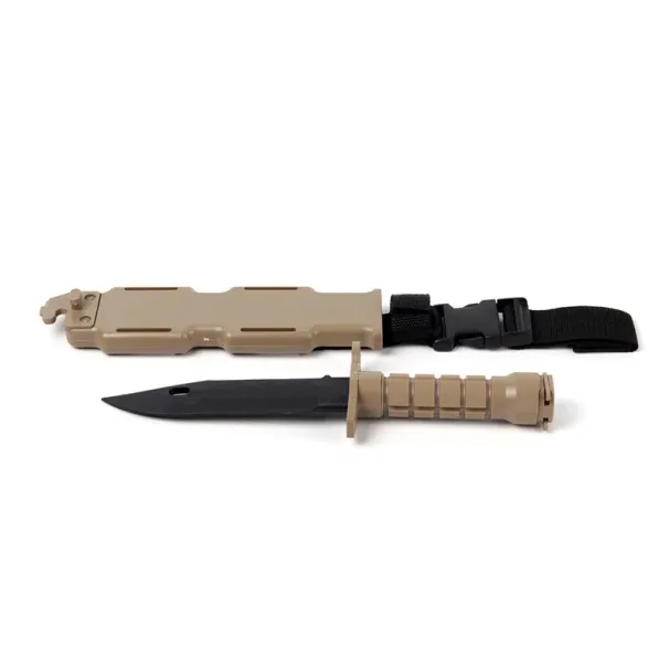 Model Rubber Toy Knife Army Tactical M9 Dagger Fan Collect CS Game Military Training Outdoor Plastic Bayonet Hunting_desvips.com