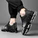 Running For Men Platform Sneakers Non-Slip Lace Up Trainer Comfortable Breathable Walking Shoes_desvips.com