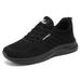 Shoes For Summer New Versatile Pure Black Men's Breathable And Odorless Sports Shoes, Casual Shoes_desvips.com
