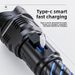 High Power Outdoor Long Range Home Use Rechargeable Aluminum Alloy Zoom Digital Display Super Bright Flashlight_desvips.com