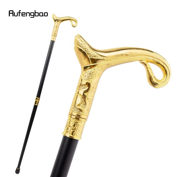 Golden Luxury Curve Line Performance Stage Cane Decorative Stick Decorative Cosplay And Parties, For Cosplay & Party_desvips.com