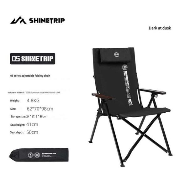 Shanqu Shinetraip05 Series Foldable Four Level Adjustable Camping With Multi-point Support Outdoor Chair_desvips.com